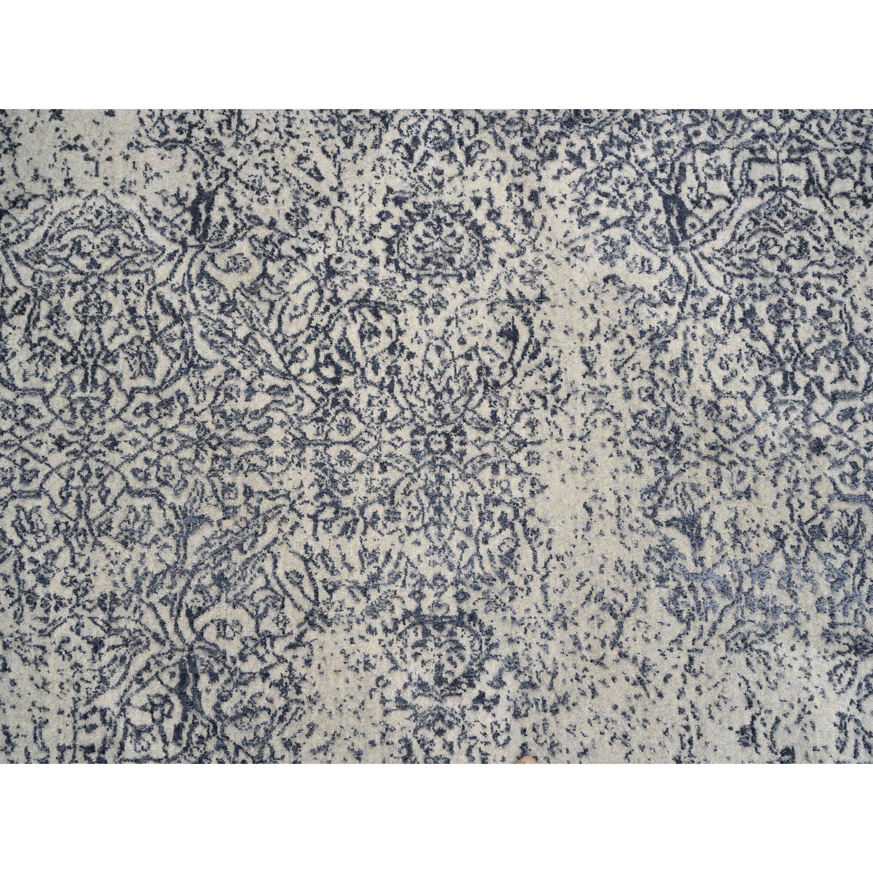 Seta Tappeto orientale in lana jacquard e seta artistica 9'1 