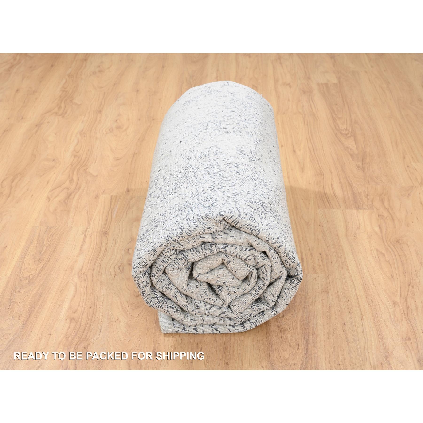 Tappeto orientale in lana jacquard e seta artistica 9'1 