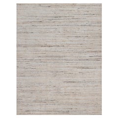 9
1 "x12
 Avorio Variegato Textured Design Moderno Lavorato a mano Tappeto per esterni e interni