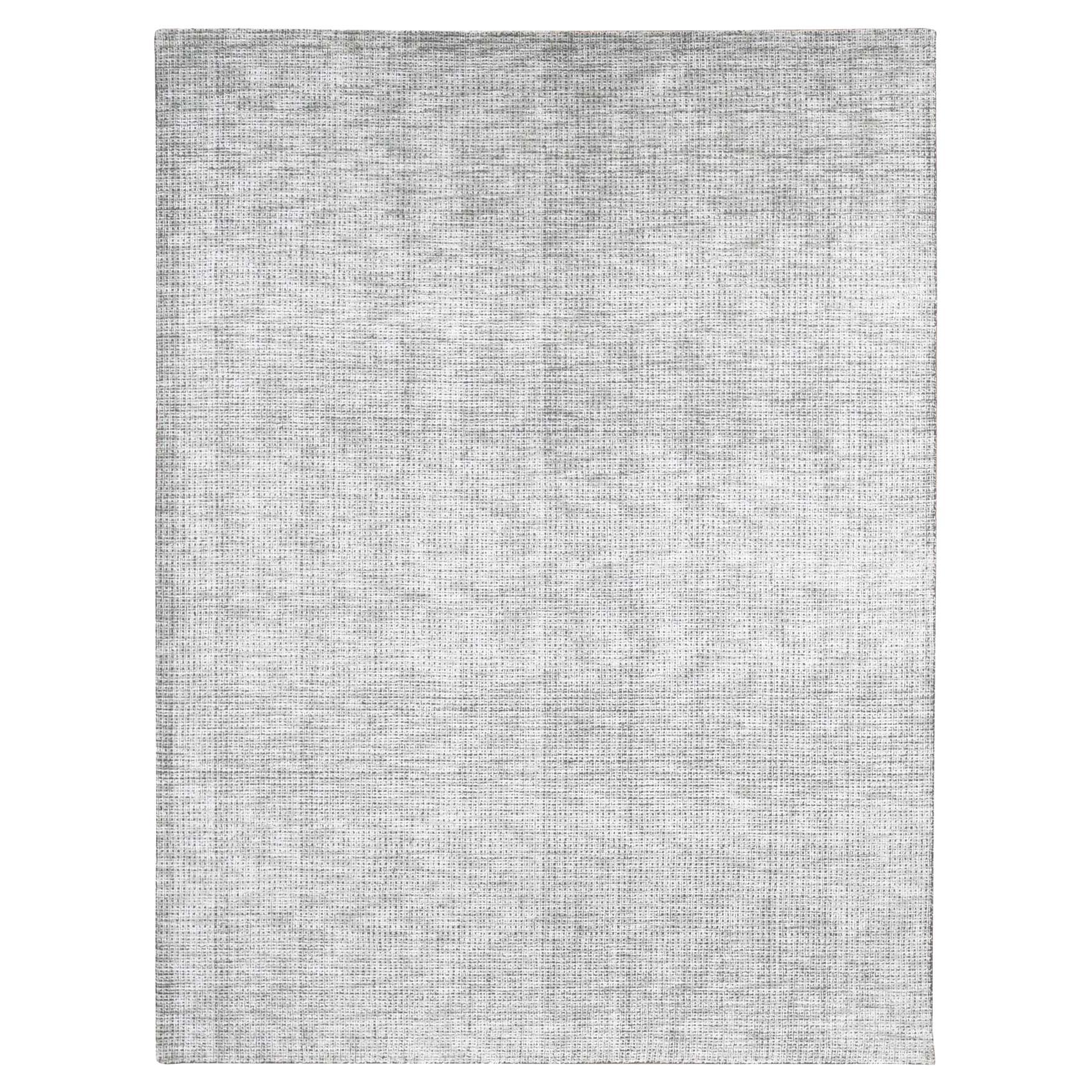 9'1 "x12'1" Chetwode Grün Modernes Design Wolle und Kunstseide Handgewebter Teppich im Angebot