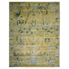 9
1"x12
1" Gray
Gold Antiqued Persian Bijar Garus Design Hand Knotted Wool Rug