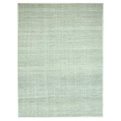 9
1 "x12
1" Medium Gray Hand geknüpft natürliche Wolle oxidiert Gras Design Teppich