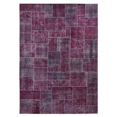 Tapis persan vintage rouge vermilion noué à la main 9'1"x12'10"
