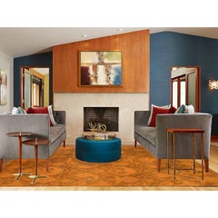 9'1"x12'3" Hand Knotted Pure Wool, Orange Cast Overdyed Ikat Oriental Rug