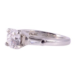 .92 Carat Center Diamond Platinum Engagement Ring