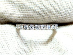 .92 Carati Nature Round Diamonds Eternity Ring Sharing Prong*