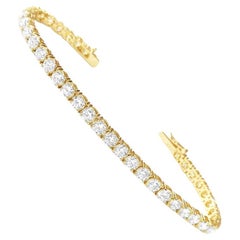 9.20 Carat Diamond Tennis Bracelet 14k Gold