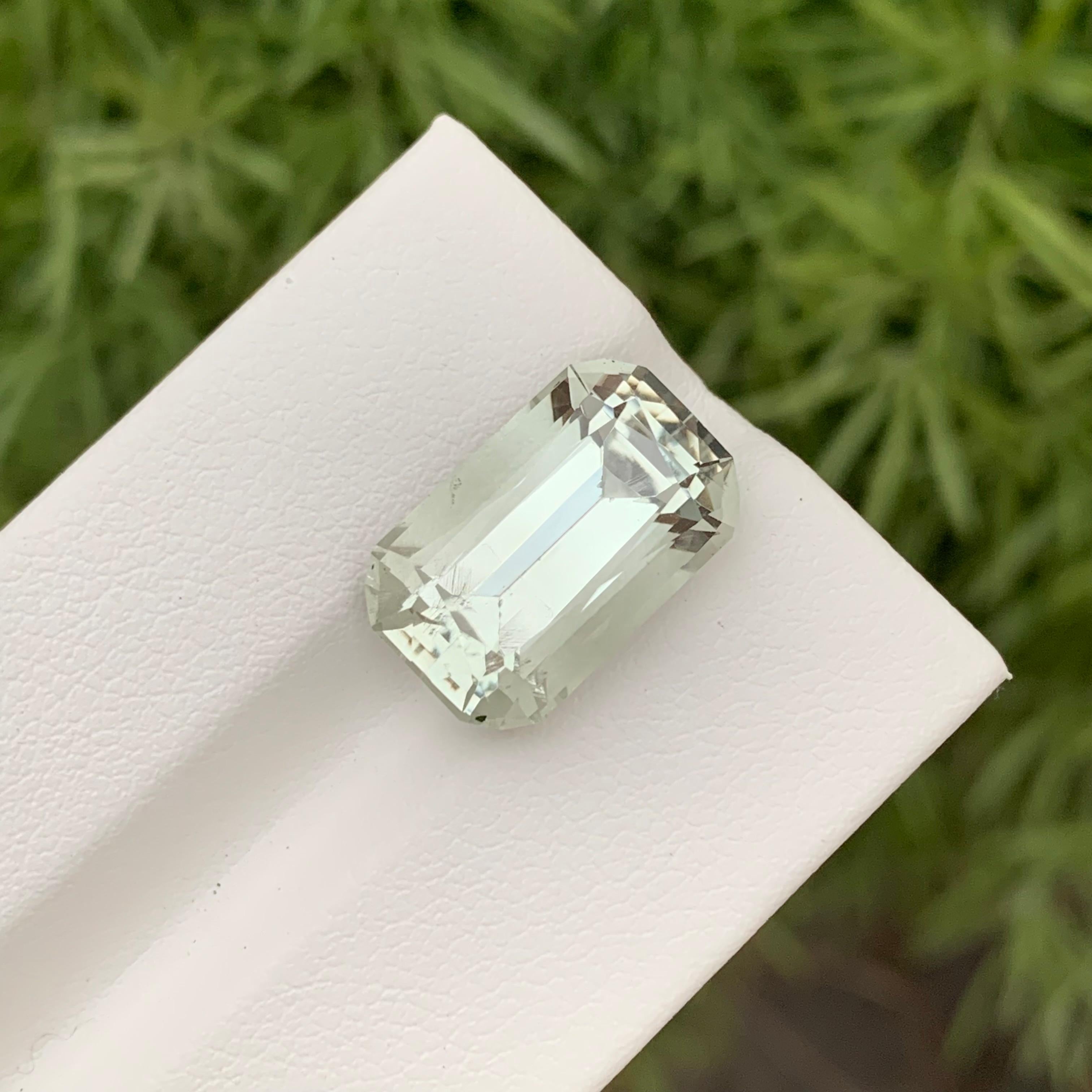 Loose Green Amethyst
Weight: 9.20 Carats
Dimension: 15.7 x 9.9 x 8.6 Mm
Colour: Green
Origin: Brazil
Certificate: On Demand
Shape : Long cushion 


Green amethyst, also known as prasiolite, is a captivating gemstone that exudes an enchanting hue of