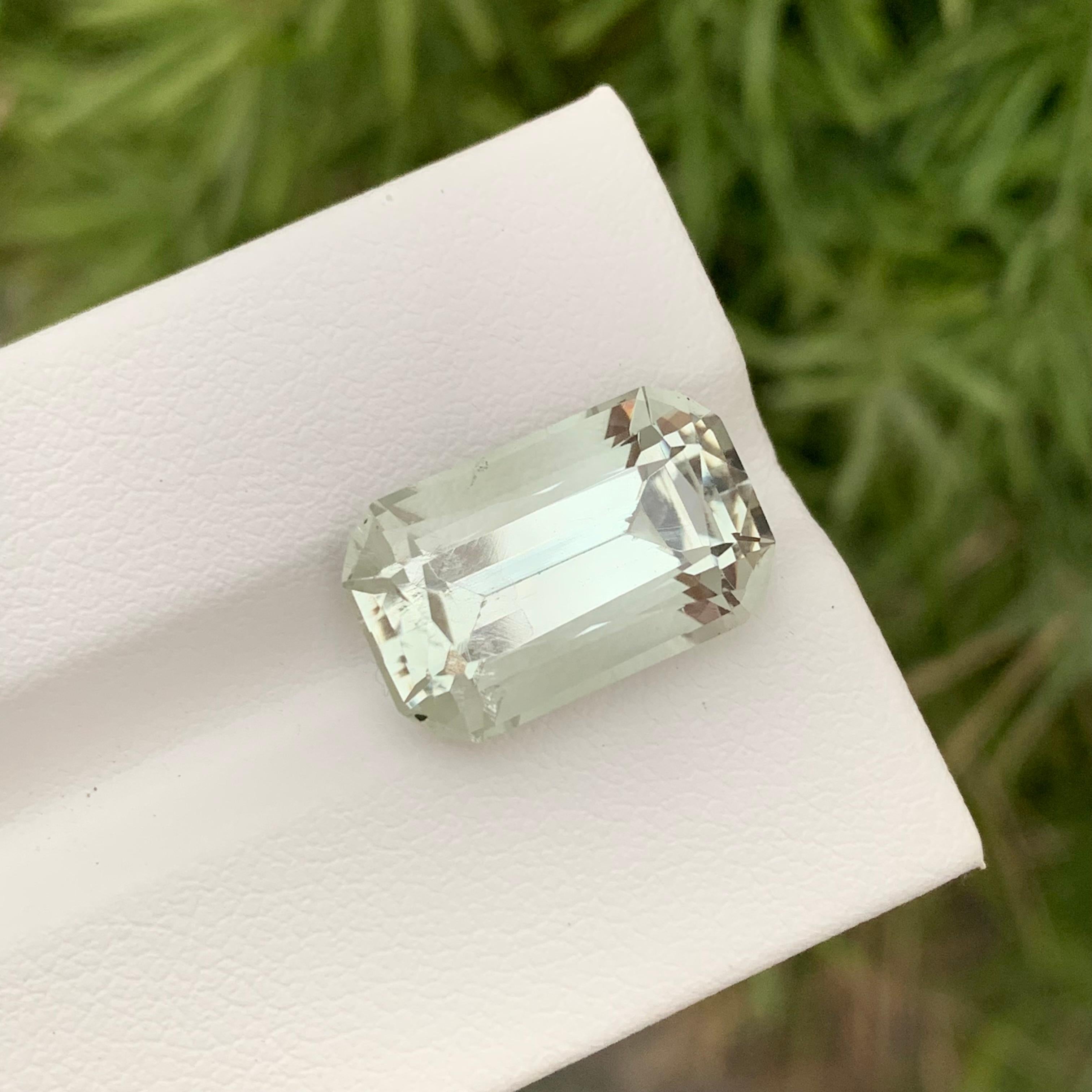 9,20 Karat natürlicher loser grüner Amethyst in Kissenform in Kissenform für Halskette im Zustand „Neu“ im Angebot in Peshawar, PK