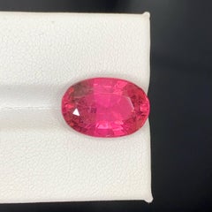 9.20 Carat Natural Loose Hot Pink Tourmaline Stone Cushion Cut African Gemstone