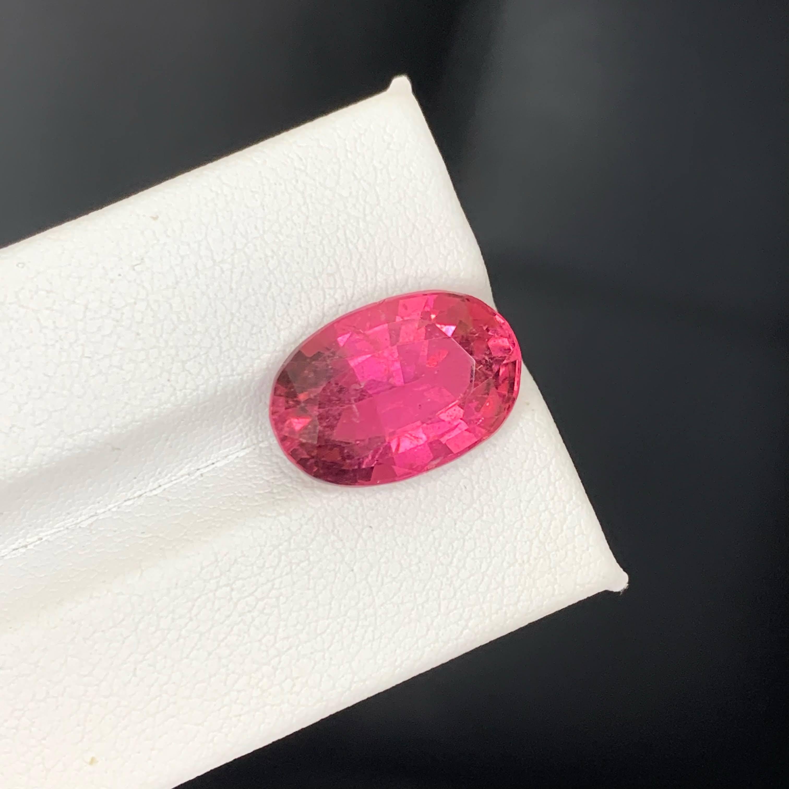da uomo o donna 9,20 carati di tormalina rosa calda naturale sfusa, pietra tagliata a cuscino Gemma africana in vendita