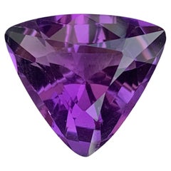 9.20 Carat Natural Purple Amethyst Gemstone Trilliant Cut from Brazil Mine (Améthyste violette naturelle taillée en brillant de la mine du Brésil)