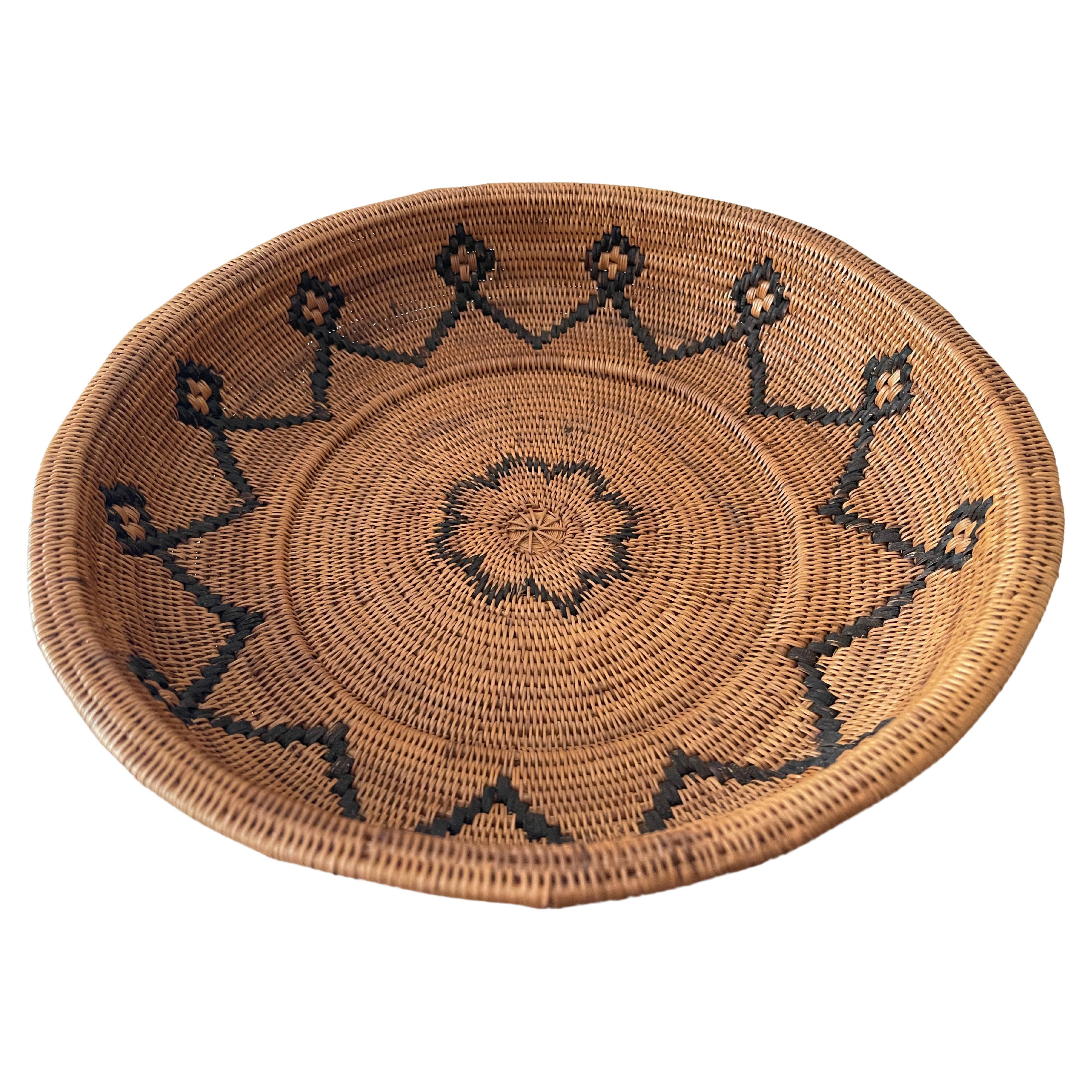 1920's Native American Paiute Sunburst Starburst Handwoven Circular ...