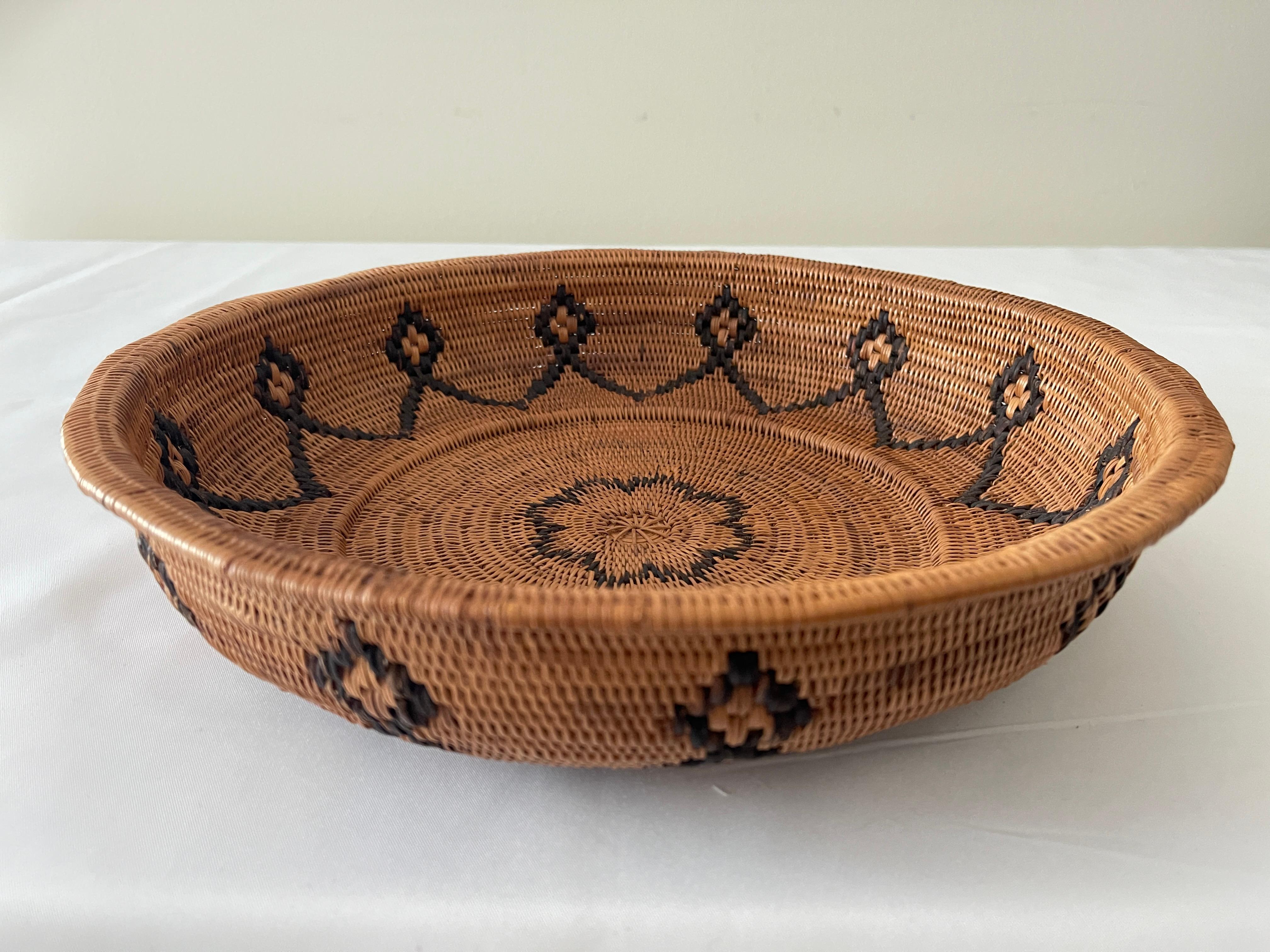 1920's Native American Paiute Sunburst Starburst Handwoven Circular ...