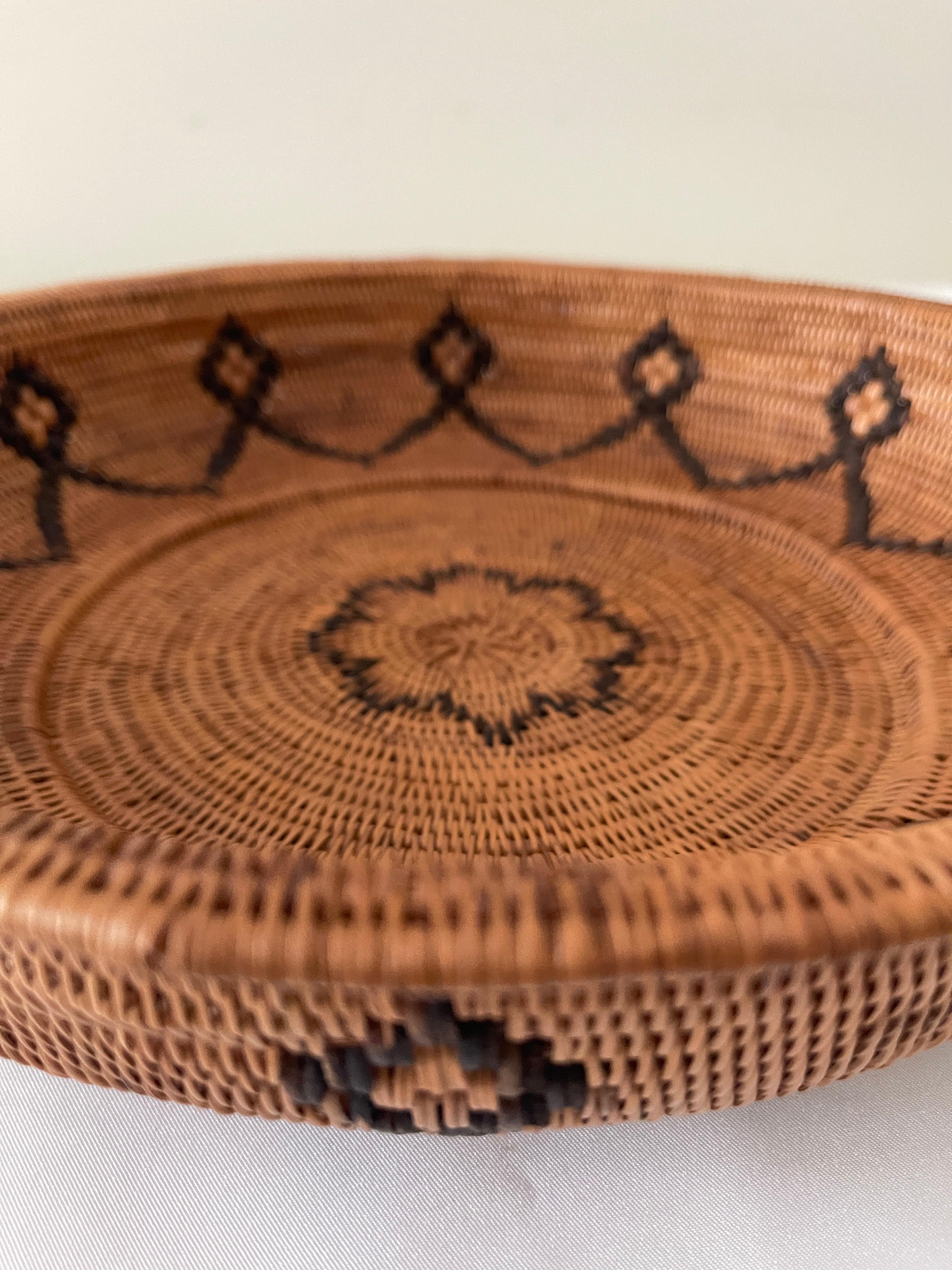 1920's Native American Paiute Sunburst Starburst Handwoven Circular ...