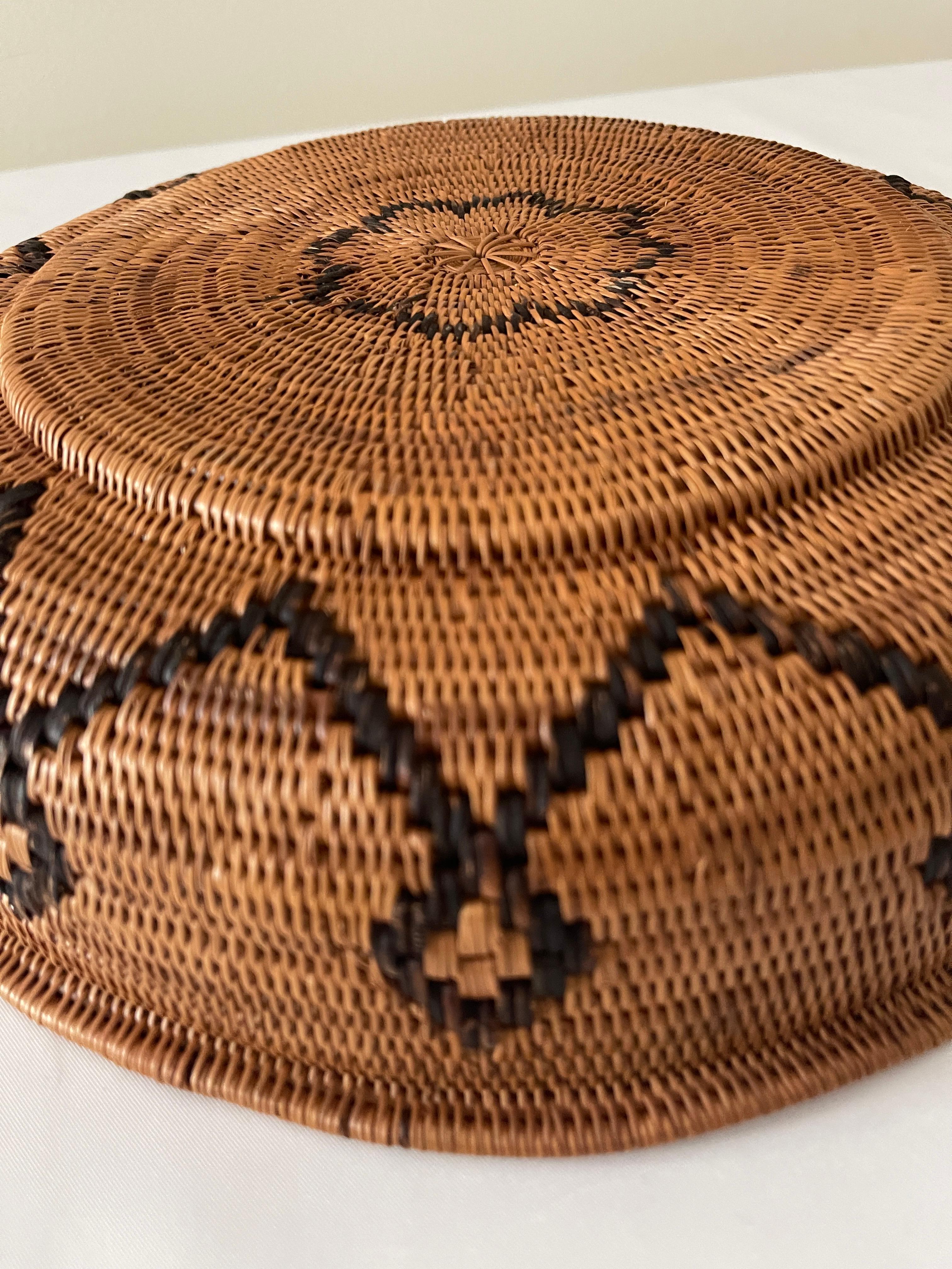 1920's Native American Paiute Sunburst Starburst Handwoven Circular ...