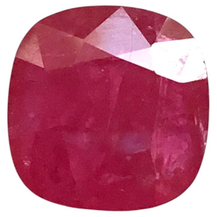 9,21 Quilates Rubí de Mozambique Piedra talla cojín para joyería fina Piedra preciosa calentada