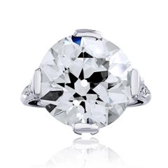 9.23ct K VS2 GIA Old European Cut Diamond Engagement Ring