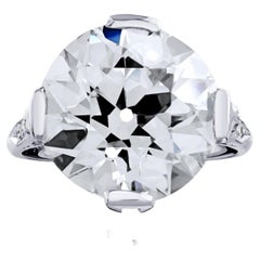 9.23ct K VS2 GIA Old European Cut Diamond Engagement Ring
