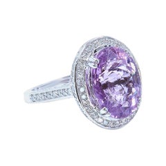 9.24 Carat Paraiba Pink Tourmaline 14 Karat White Gold