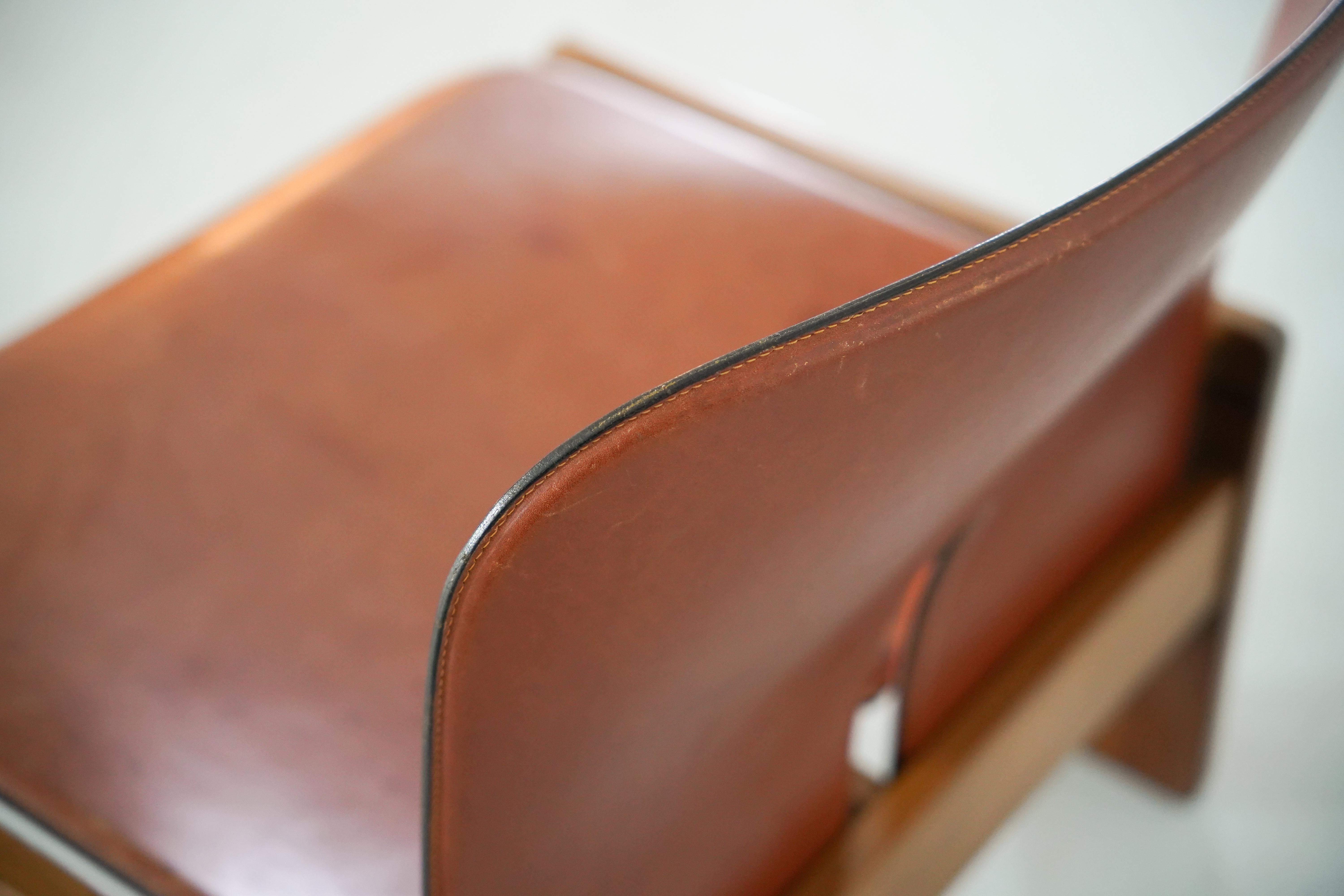 Leather 925 by Afra & Tobia Scarpa for Cassina For Sale