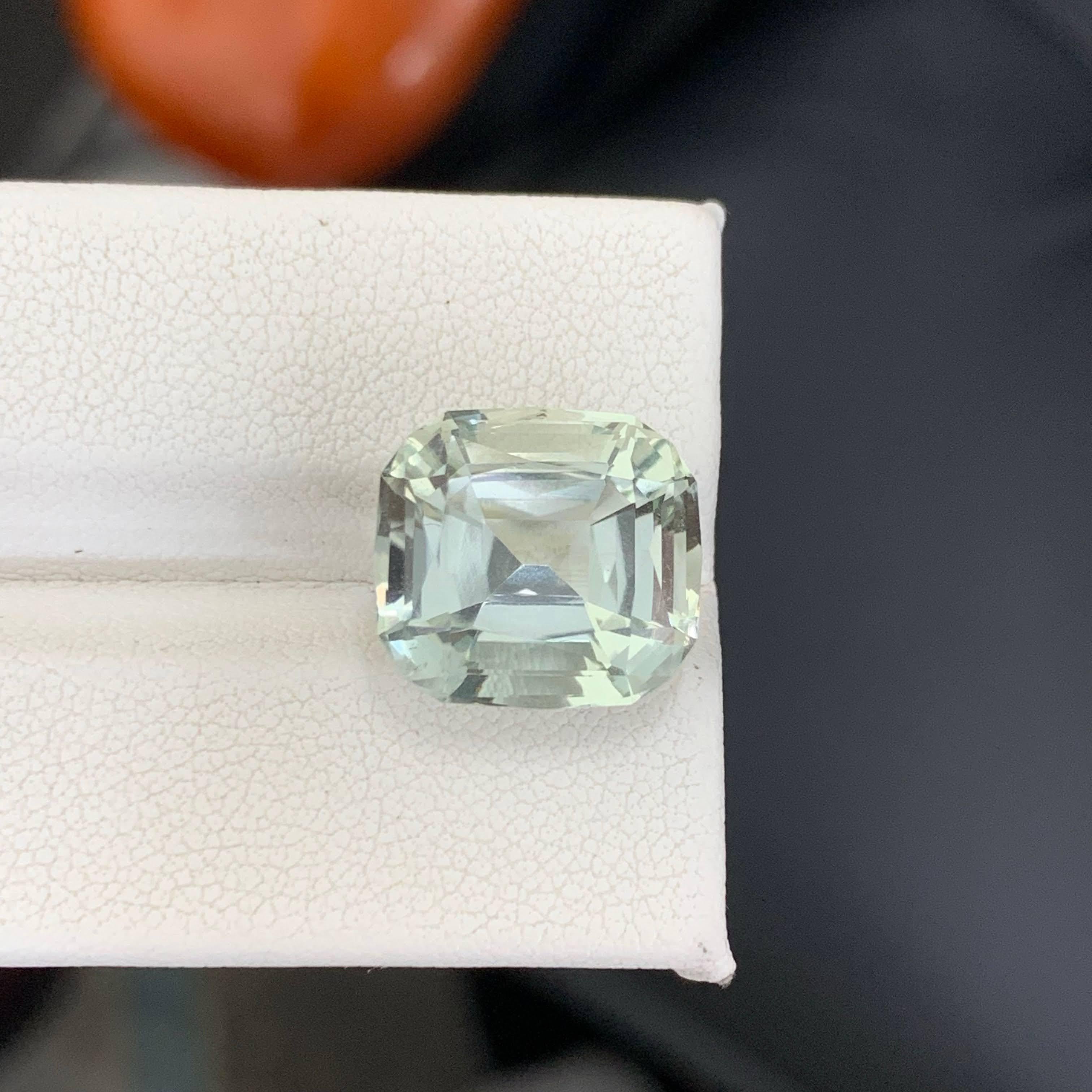 9.25 quilates de amatista verdosa natural suelta talla cojín gema africana en venta 5