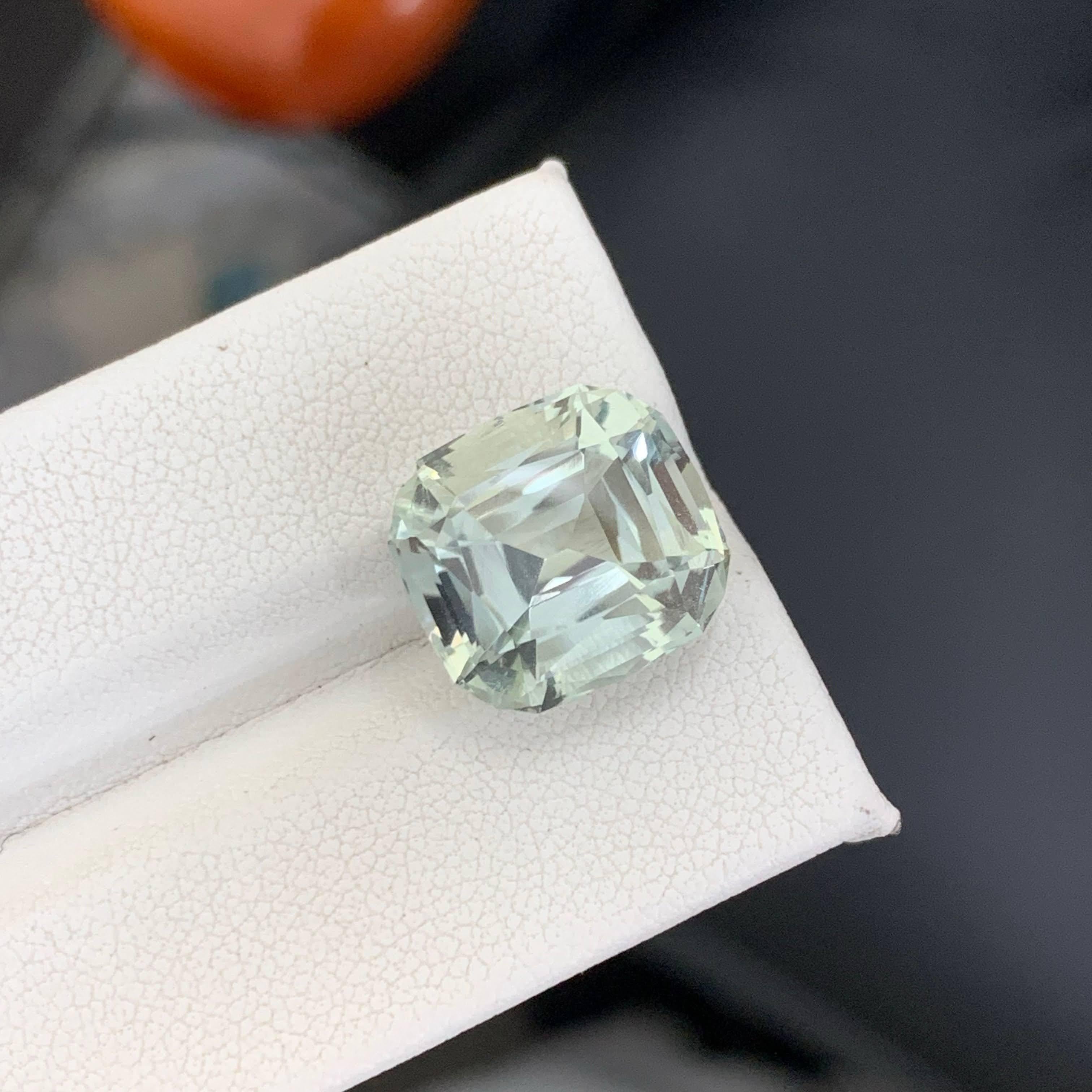 Femenino o masculino 9.25 quilates de amatista verdosa natural suelta talla cojín gema africana en venta