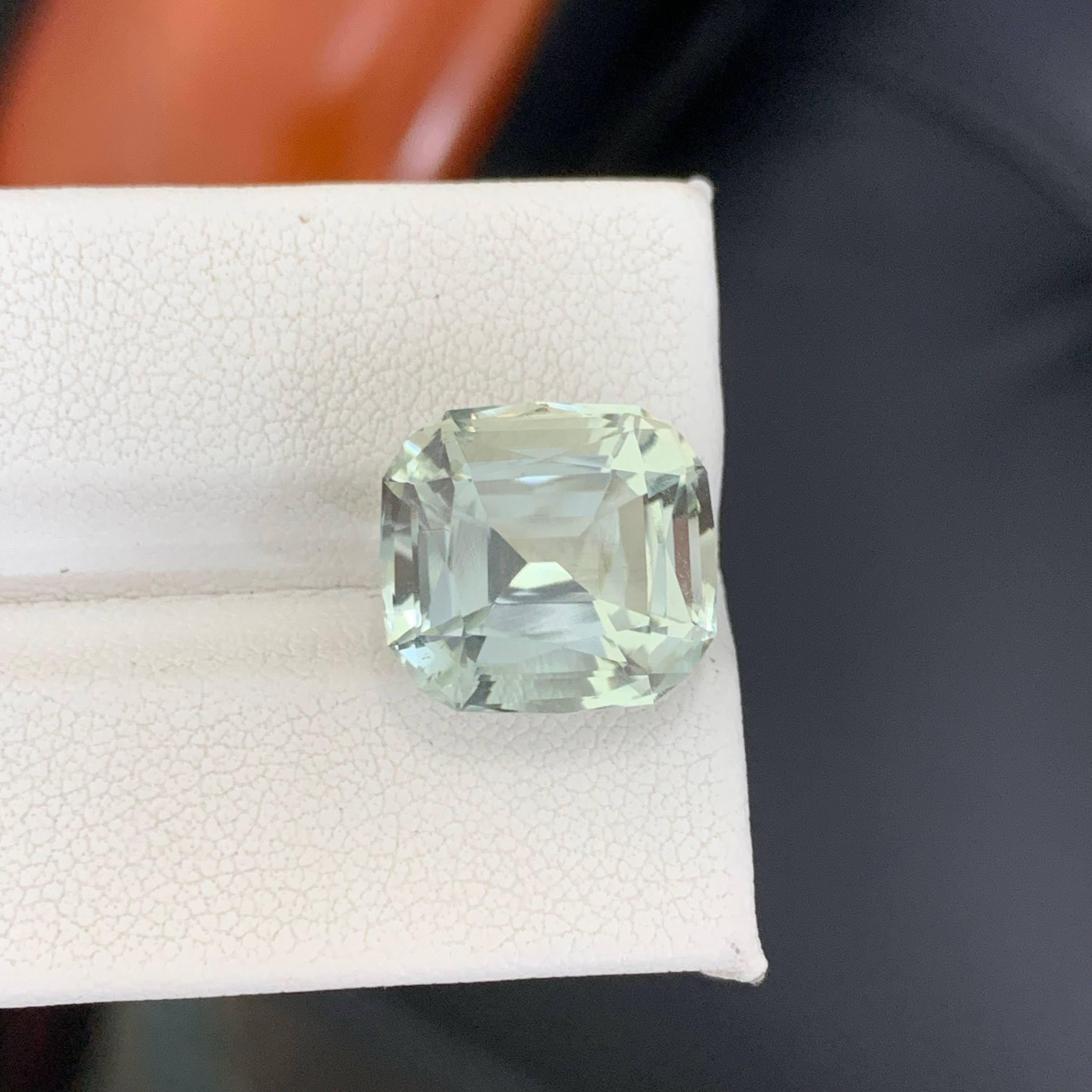 9.25 quilates de amatista verdosa natural suelta talla cojín gema africana en venta 1