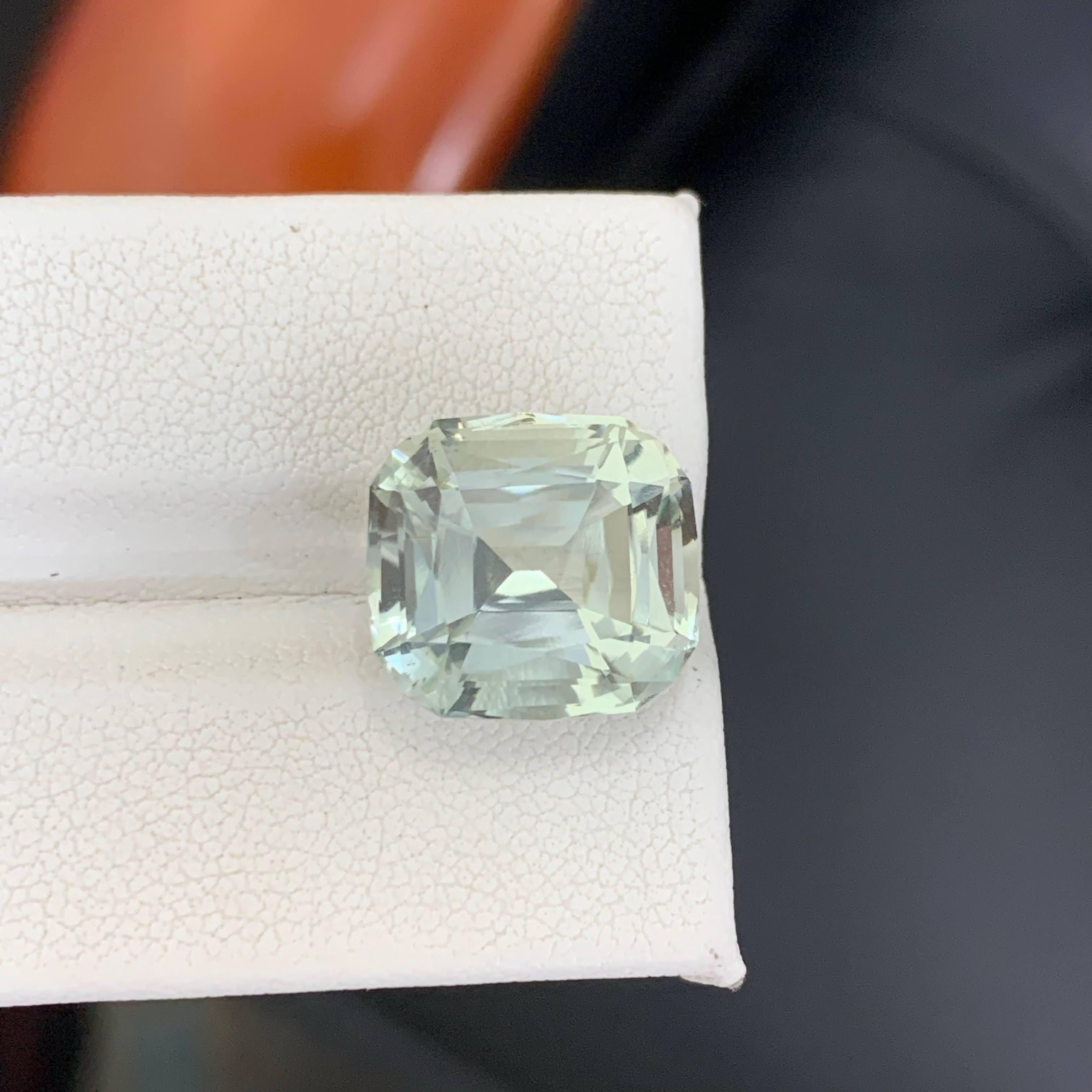 9.25 quilates de amatista verdosa natural suelta talla cojín gema africana en venta 2