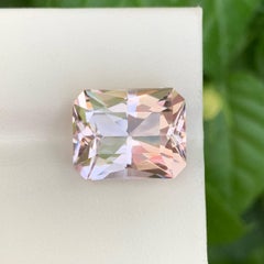 9.25 Carat Natural Loose Pink Morganite Stone Scissors Cut Afghan Gemstone