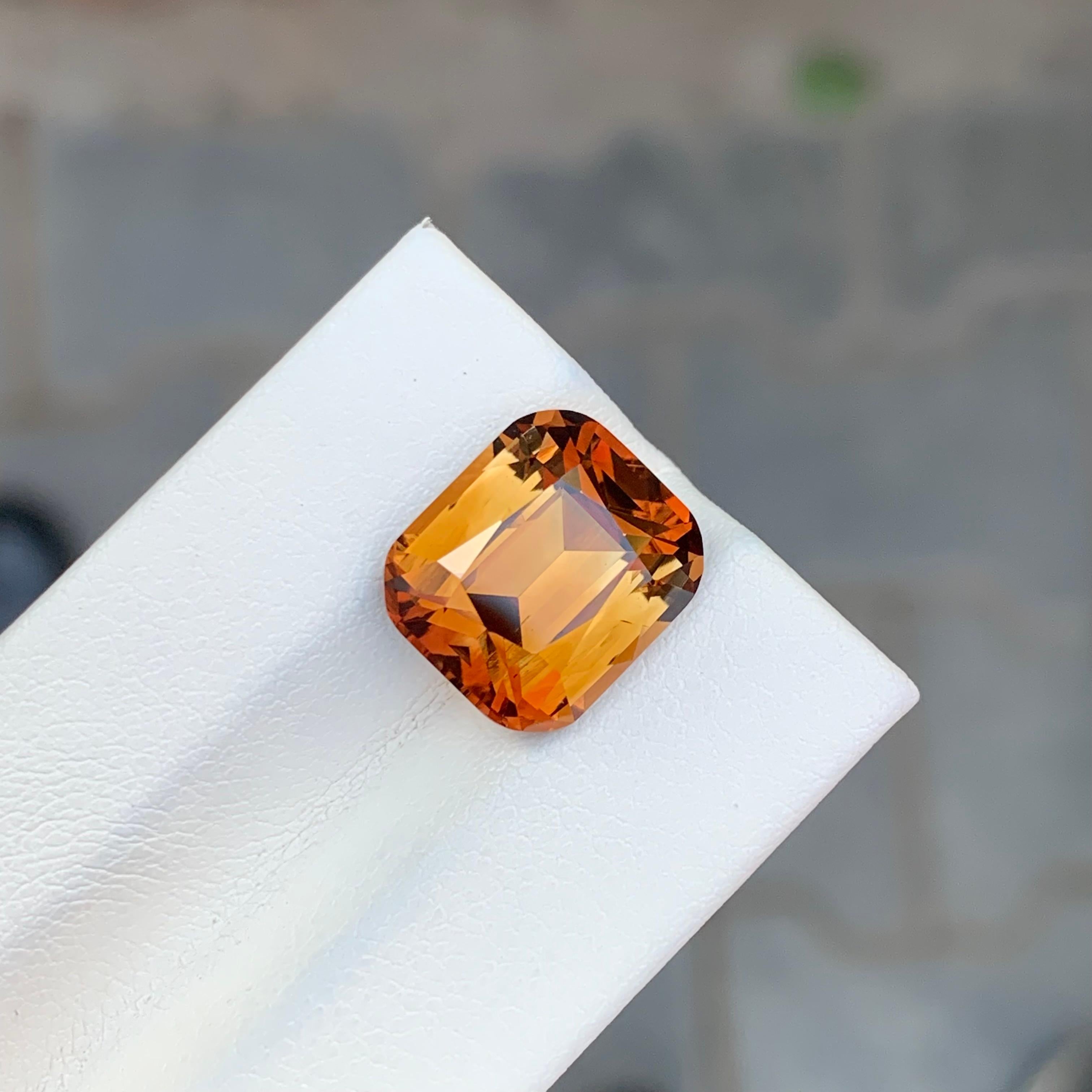 Arts and Crafts 9.25 Carat Stunning Loose Heated Topaz Cushion Shape Gem For Sale