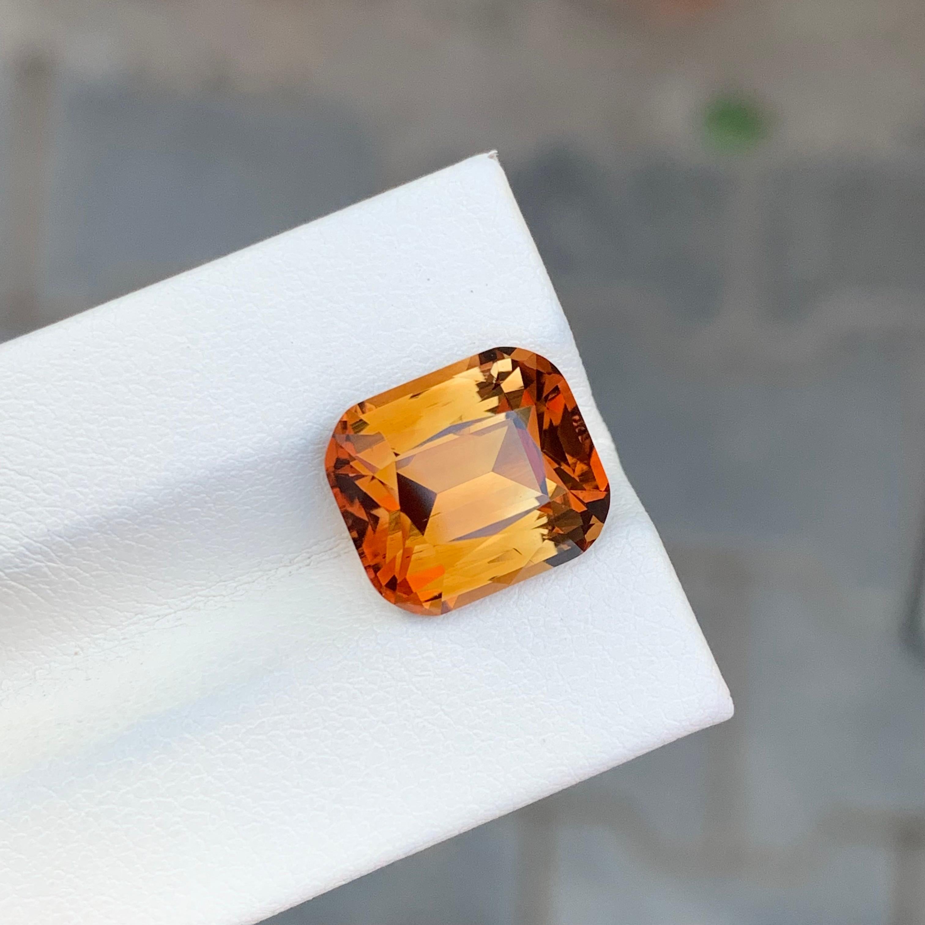Cushion Cut 9.25 Carat Stunning Loose Heated Topaz Cushion Shape Gem For Sale
