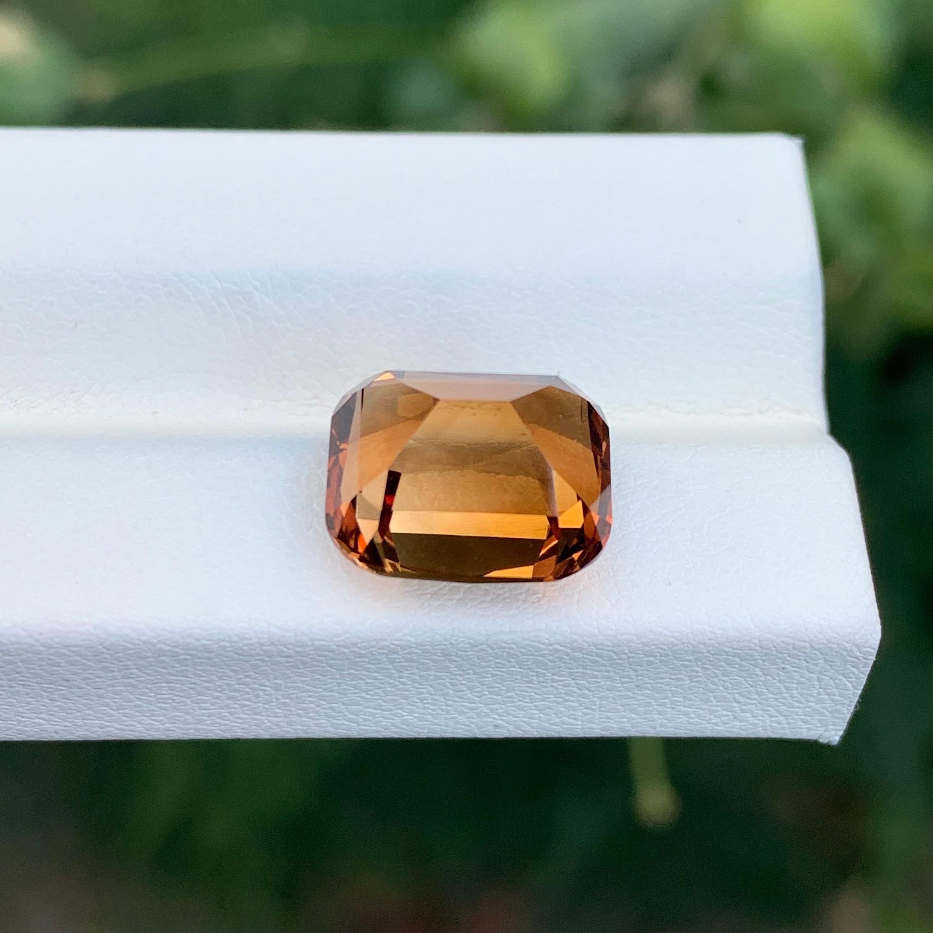 Women's or Men's 9.25 Carat Stunning Loose Heated Topaz Cushion Shape Gem For Sale