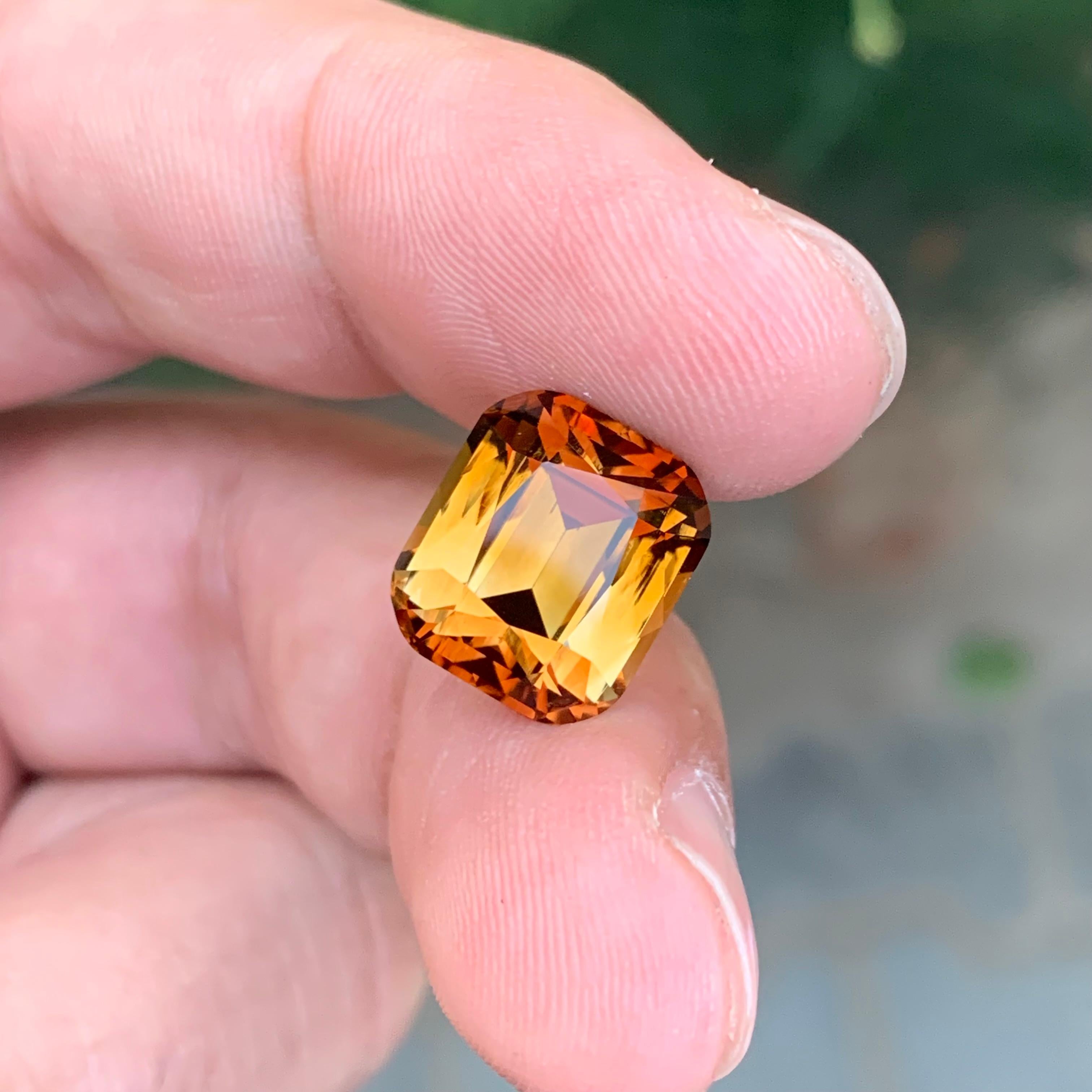 9.25 Carat Stunning Loose Heated Topaz Cushion Shape Gem For Sale 2