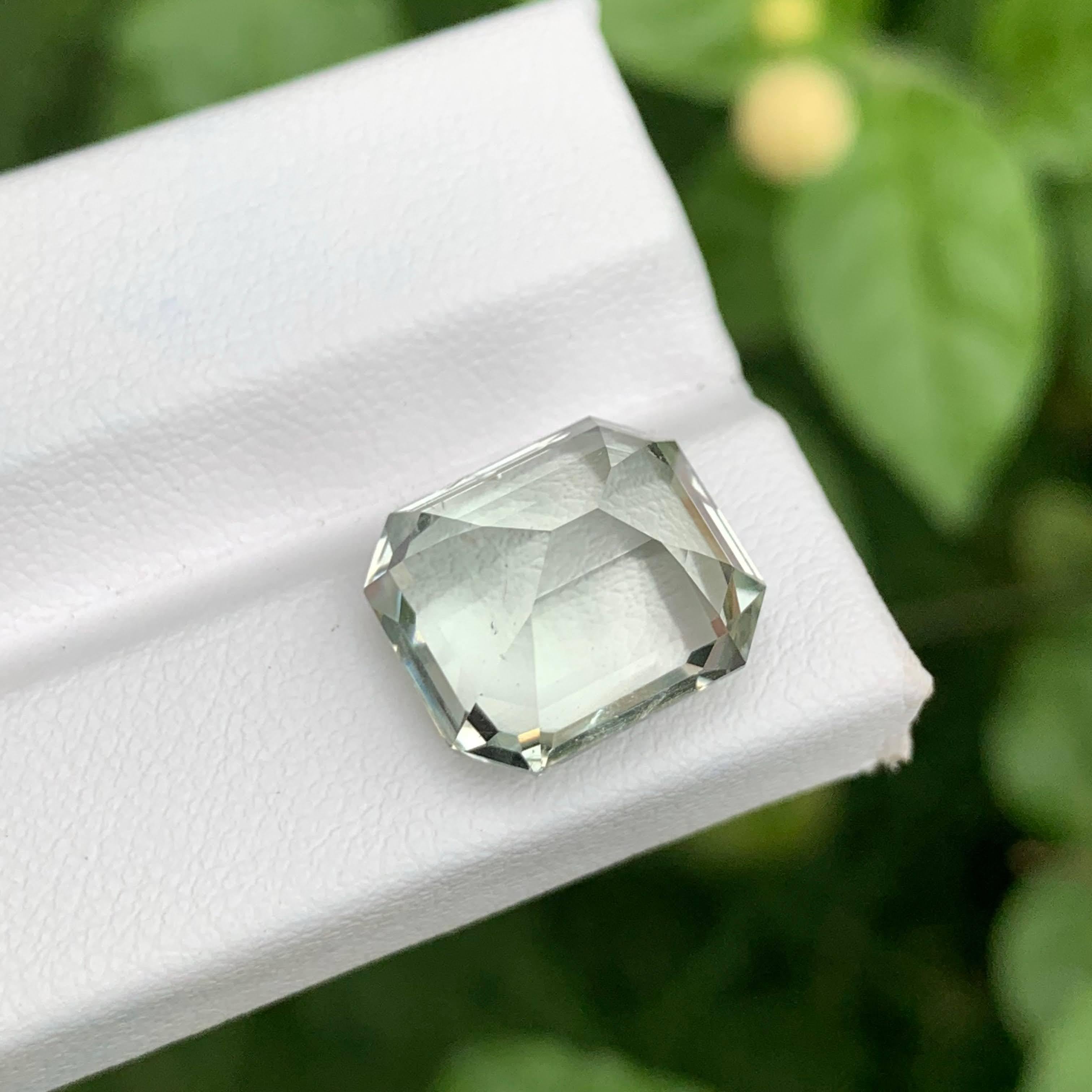 Weight 9.25 carat
Dimensions 13x4x11.5x9.3mm
Treatment None
Origin Africa
Clarity Eye Clean
Shape Octagon
Cut Emerald
NA


This exquisite 9.25 carat Greenish Amethyst gemstone is a striking natural treasure, sourced from the renowned mines of