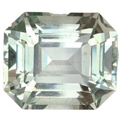 9.25 carats Greenish Amethyst Stone Emerald Cut Natural African Gemstone
