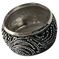 925 Filigree Caviar Ring Size 6.5