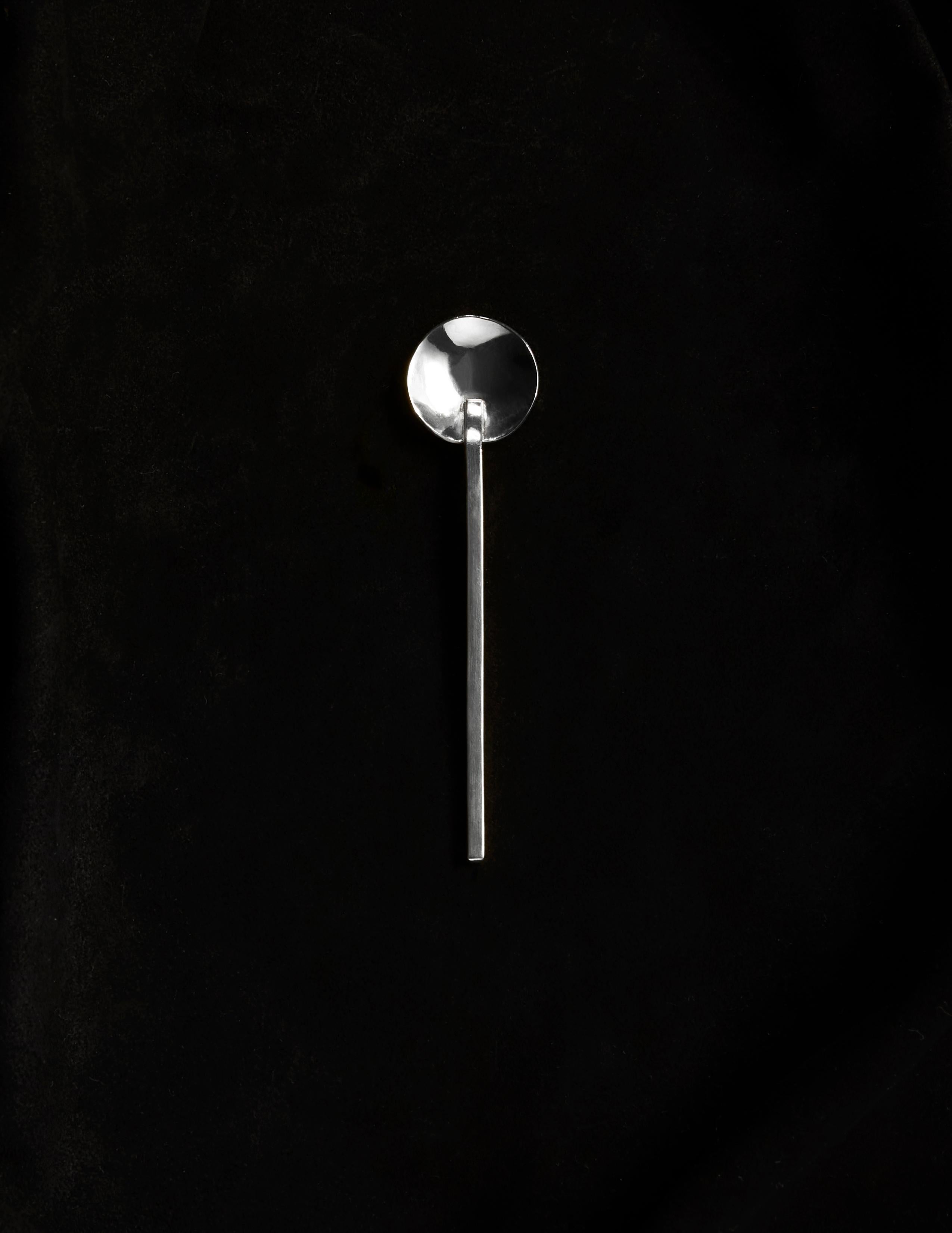 An espresso spoon for the modern coffee connoisseur - crafted with passion and precision by Heath Wagoner of HW. Studio in Brooklyn.

Made with high-polish sterling silver, this espresso spoon is not only beautiful to look at but also durable and