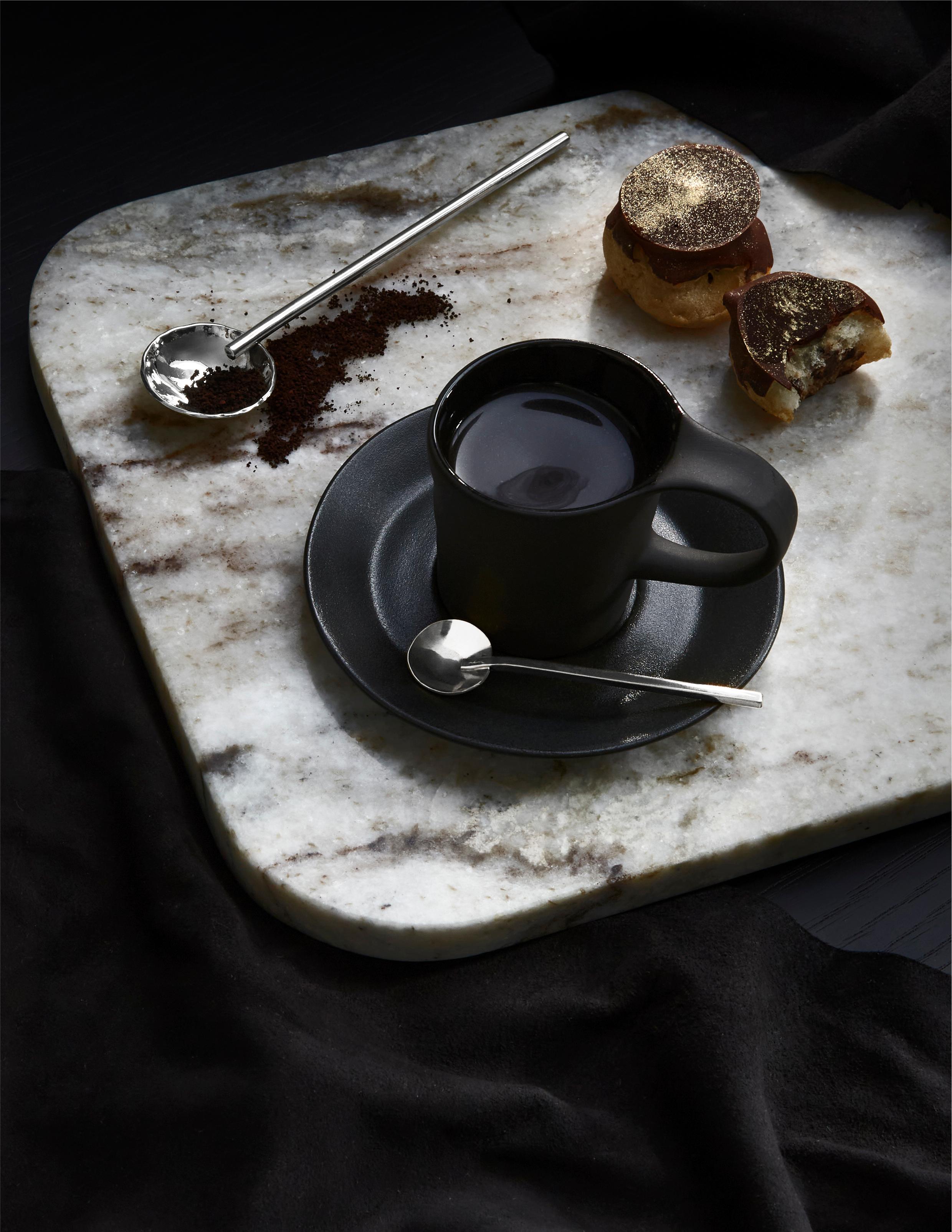 Contemporary .925 Modern Silver Espresso / Demitasse Spoon  For Sale