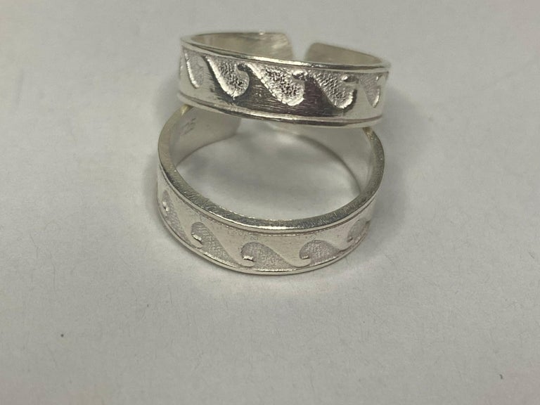925 sterling Pure Silver Toe Rings For Sale at 1stDibs