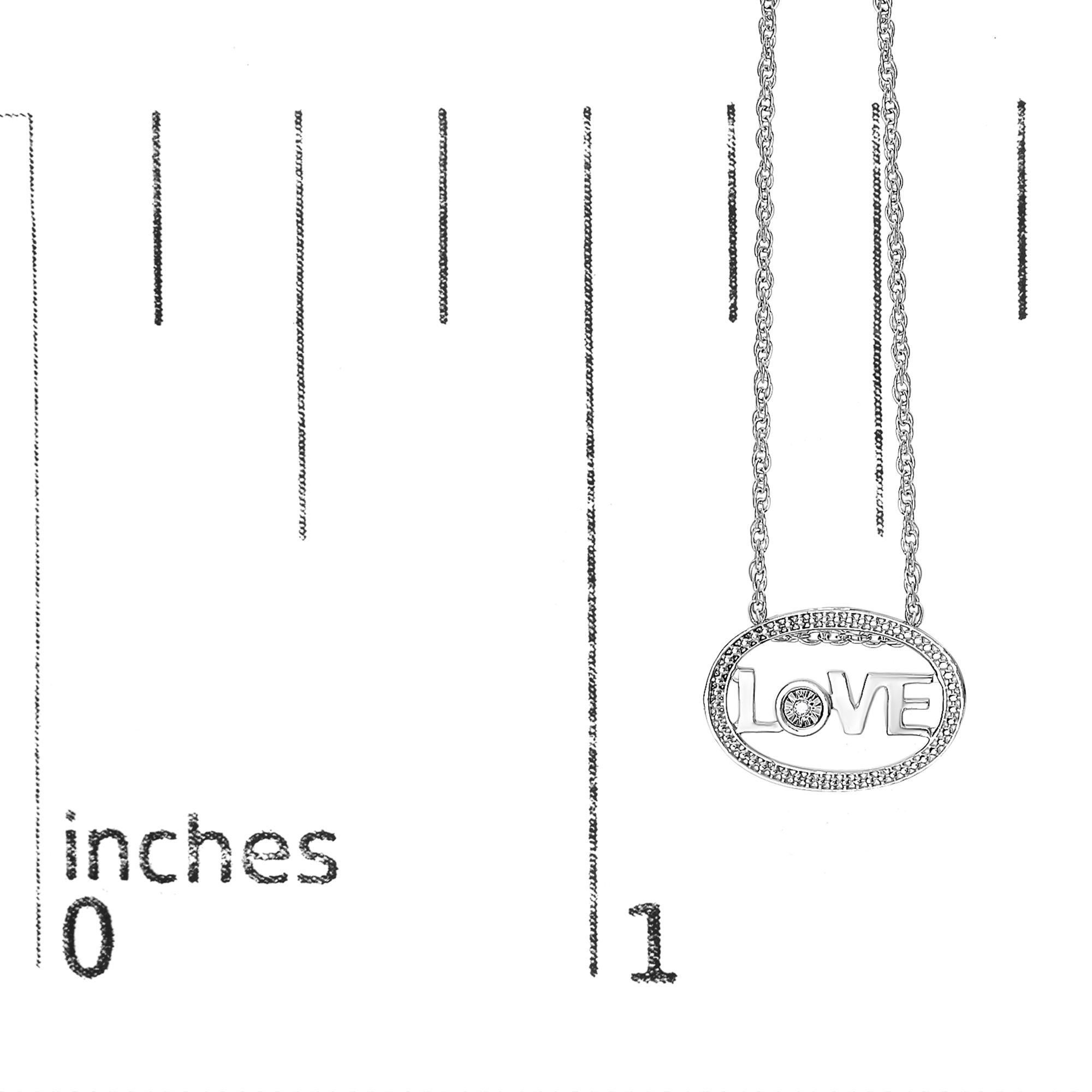 Collar colgante ovalado con cuentas 