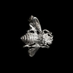 925 Silver Handmade Brooch with Bee