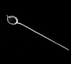 Modern Sterling Silver Olive Spoon