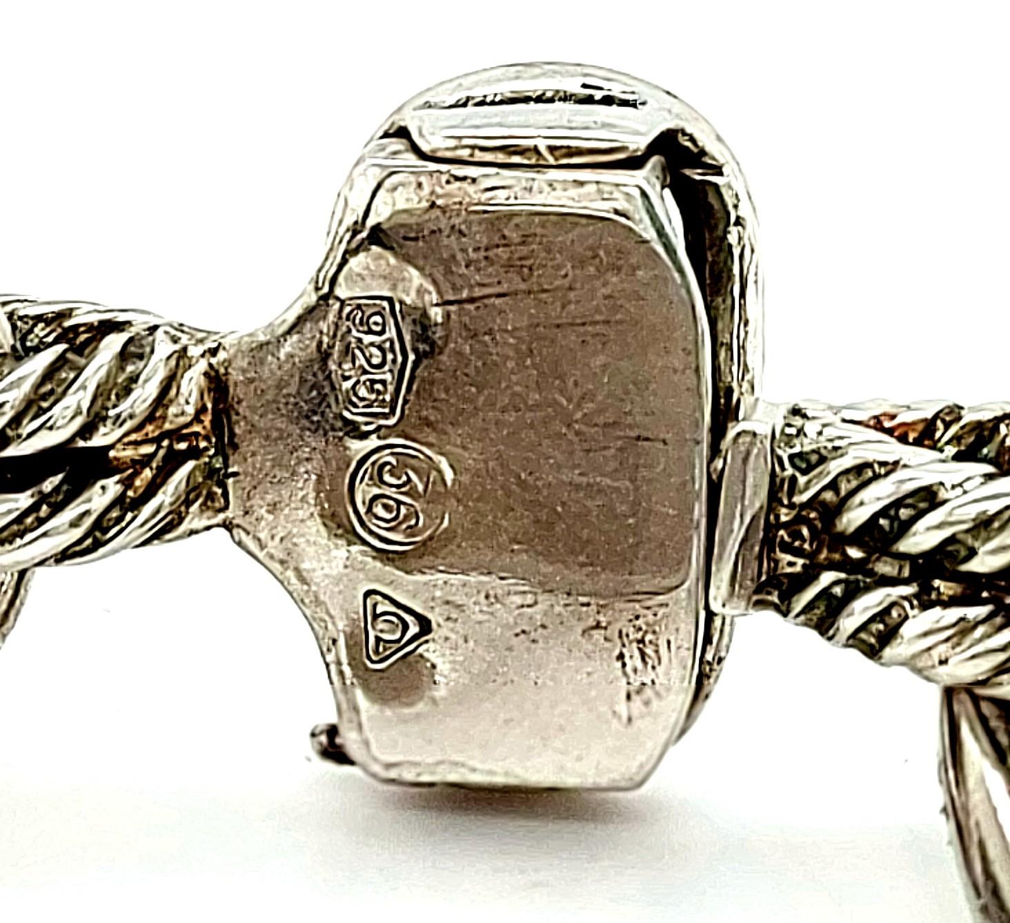 Montre, bracelet et collier Omega De Ville vintage en argent 925 des années 1970 6