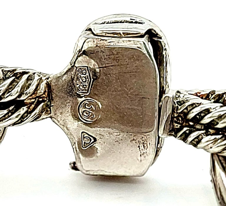 925 Silver Vintage Set Omega De Ville Watch, Bracelet, Necklace from 1970s For Sale 6