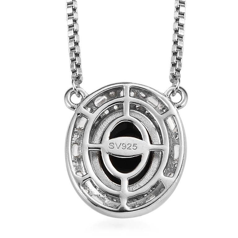 925 Sterling Boulder Opal Triplet Necklace, Large Sterling Silver