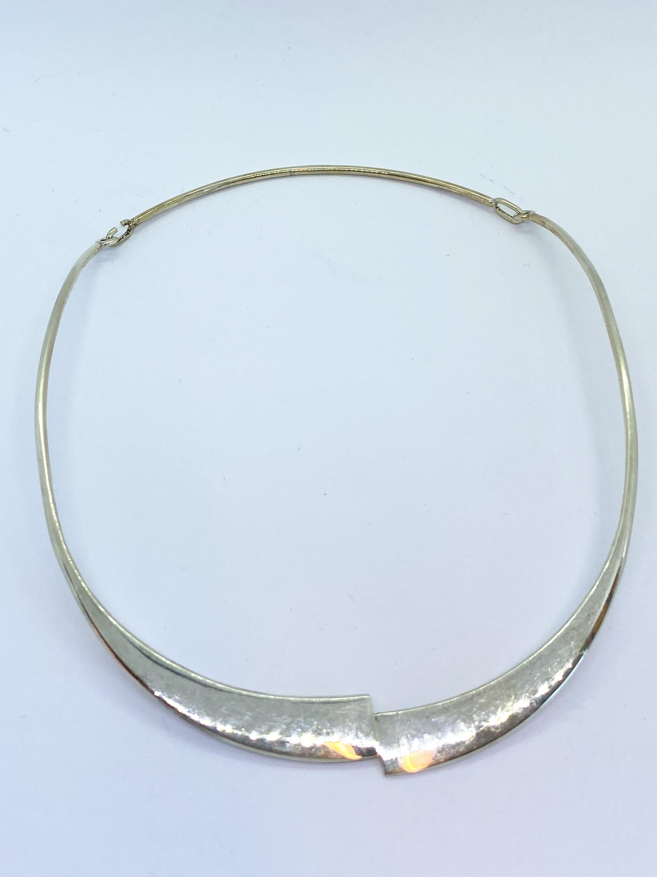 925 Sterling Pekka Piekäinen Necklace Finland PlatinOro Silver Dreams In New Condition For Sale In Orimattila, FI