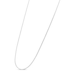 .925 Sterling Silver 0.7mm Slim and Dainty Unisex Curb Chain Necklace