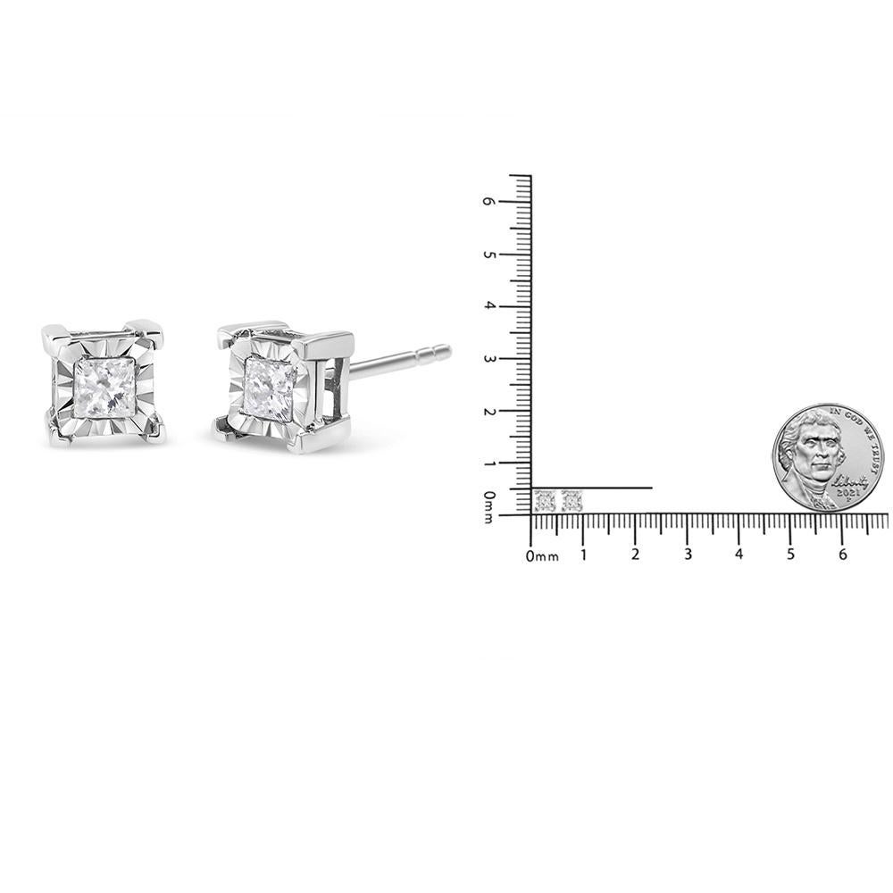 da uomo o donna Orecchini a perno in argento 925 con diamante solitario da 1 1/4 di carato in vendita