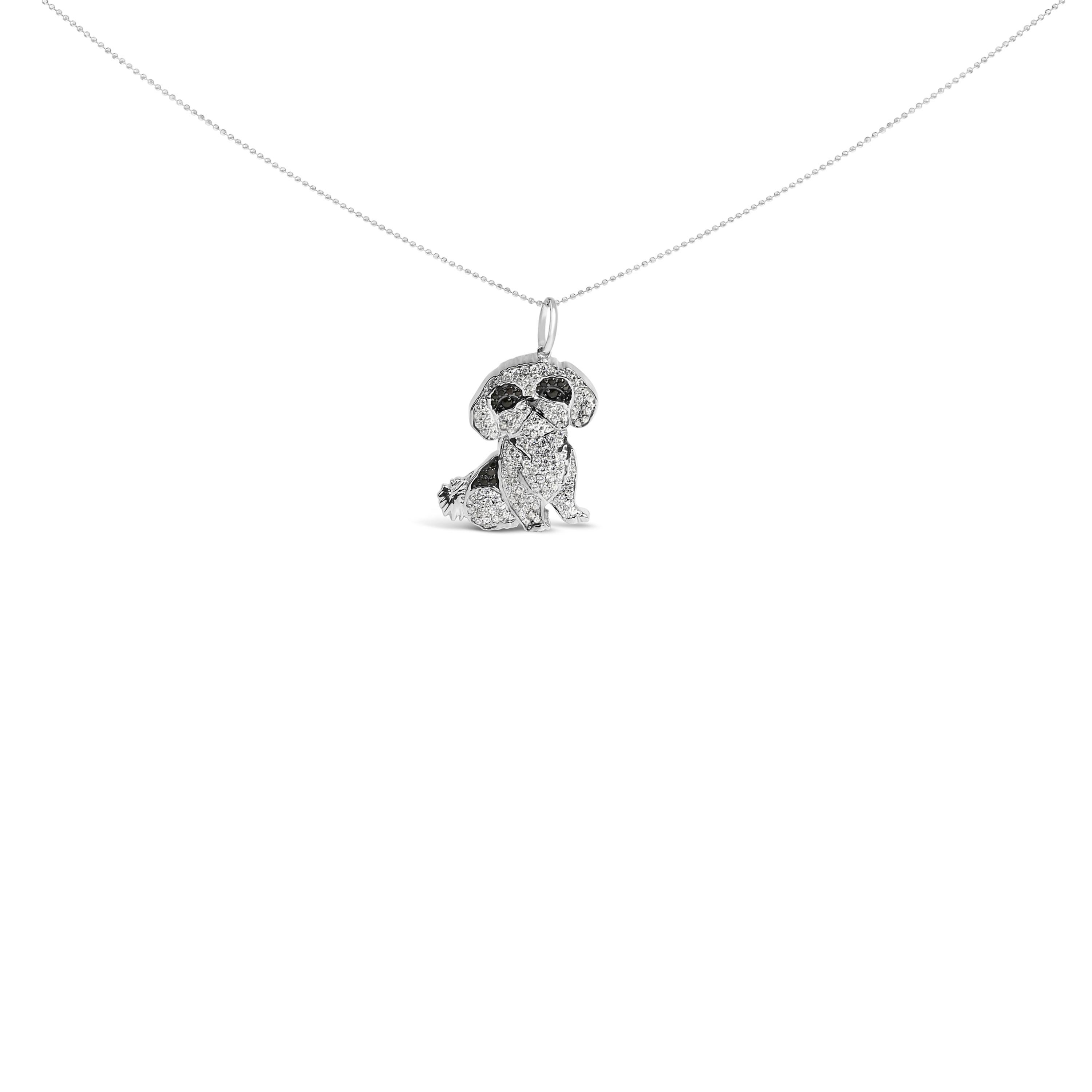 Entfesseln Sie die Eleganz und den Charme des Shih Tzu Hundehalsbandes aus 925er Sterlingsilber mit Diamanten, ein Meisterwerk, das sowohl die Liebe zu Haustieren als auch die Wertschätzung für raffinierten Schmuck zelebriert. Dieser exquisite